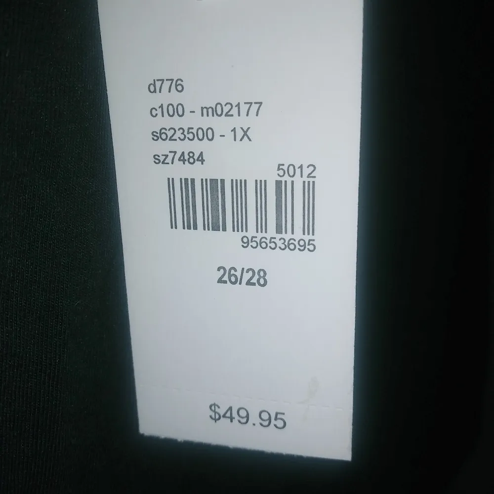 Lane Bryant 26/28 Short Sleeved Tunic Top Black New! Funeral - Image 9