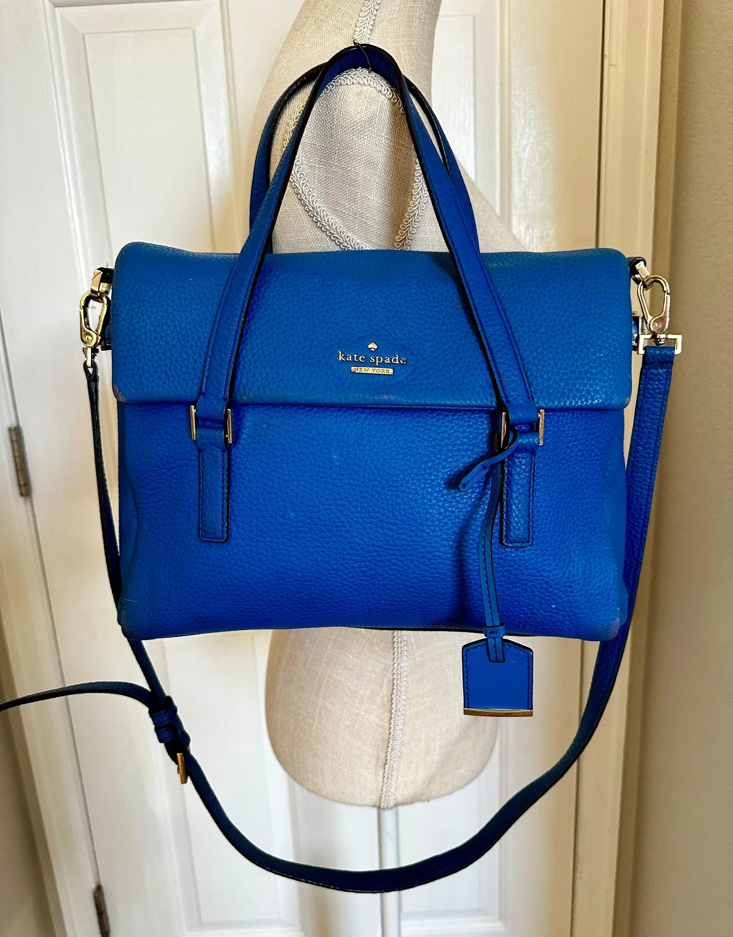 Kate Spade new york Holden Street Leslie Leather Top Handle Bag Crossbody Purse - Image 11