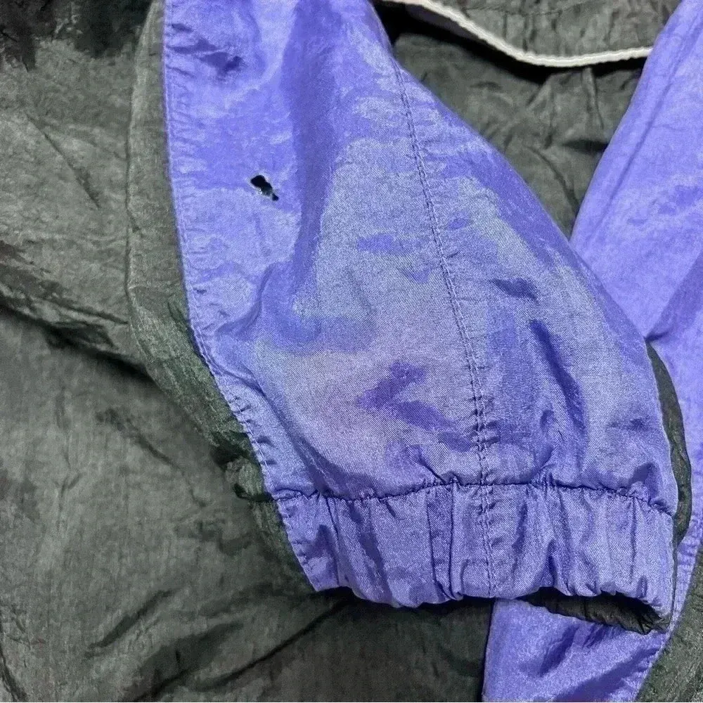 Women’s vintage windbreaker jacket size Small purple pink and black 90s Size M - Image 7