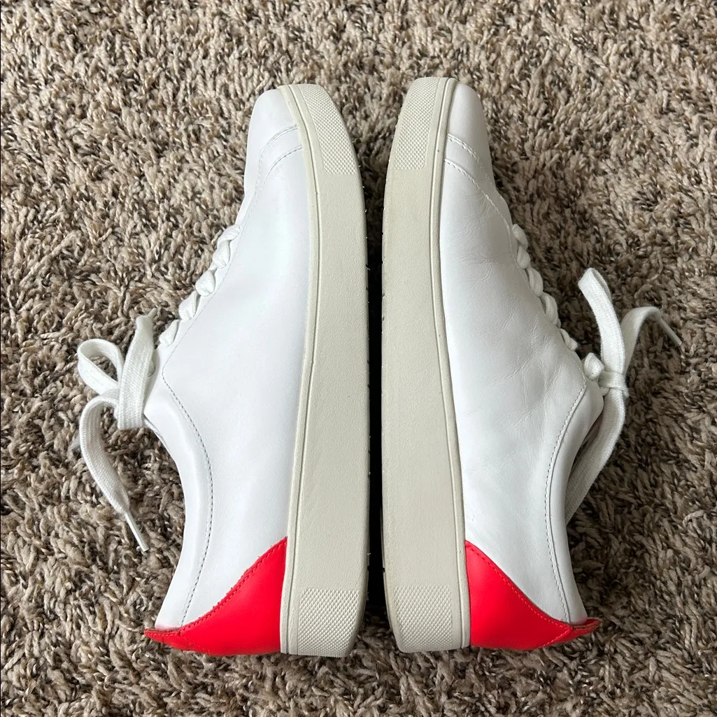 FitFlop Rally Neon-Pop Leather Sneakers Sz 8 - Image 6