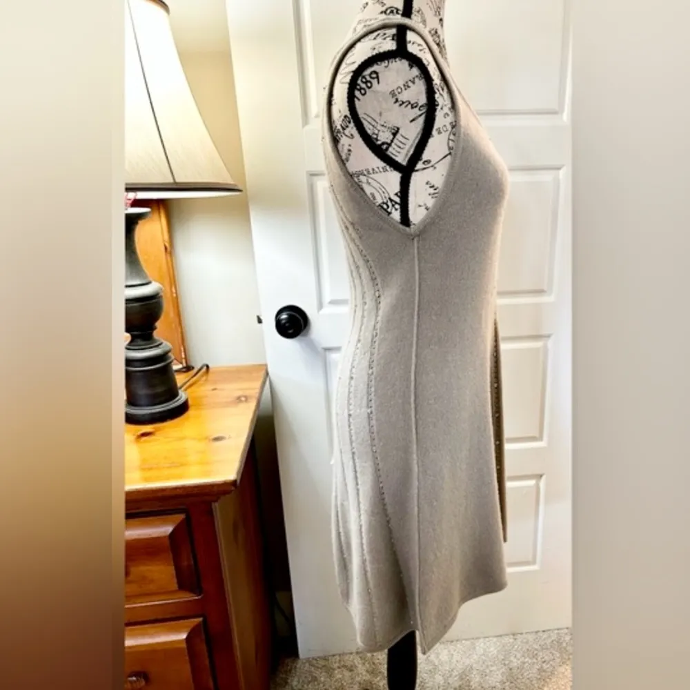 ALICE+OLIVIA Cashmere/Wool Sequined Classic Preppy Mini Sweater Dress  Sz Small - Image 5