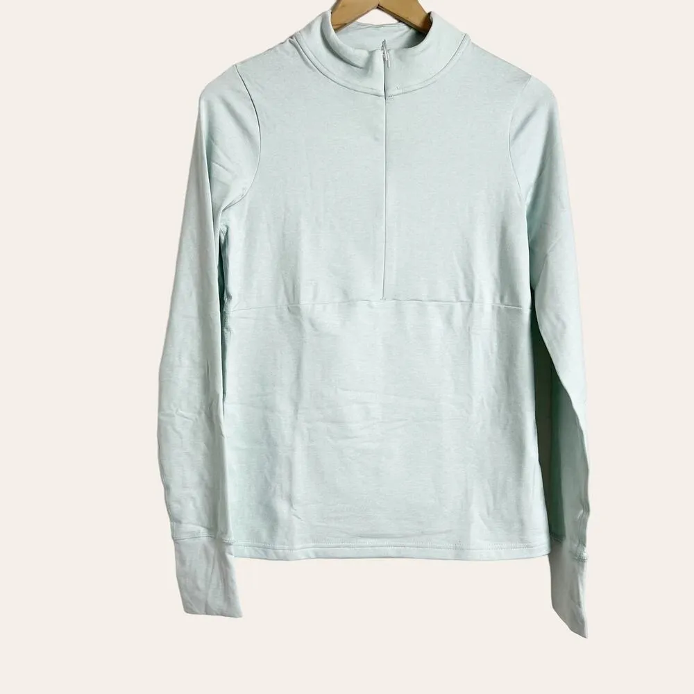 Prana Women's Ice Flow Half-Zip Long Sleeve Pullover in Frost Size S - Image 2