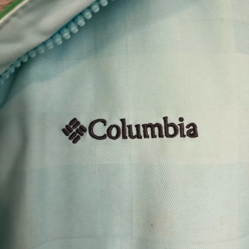 Women’s Columbia Light Blue and Teal Interchange Omni-Tech Ski Jacket Size S - Image 4
