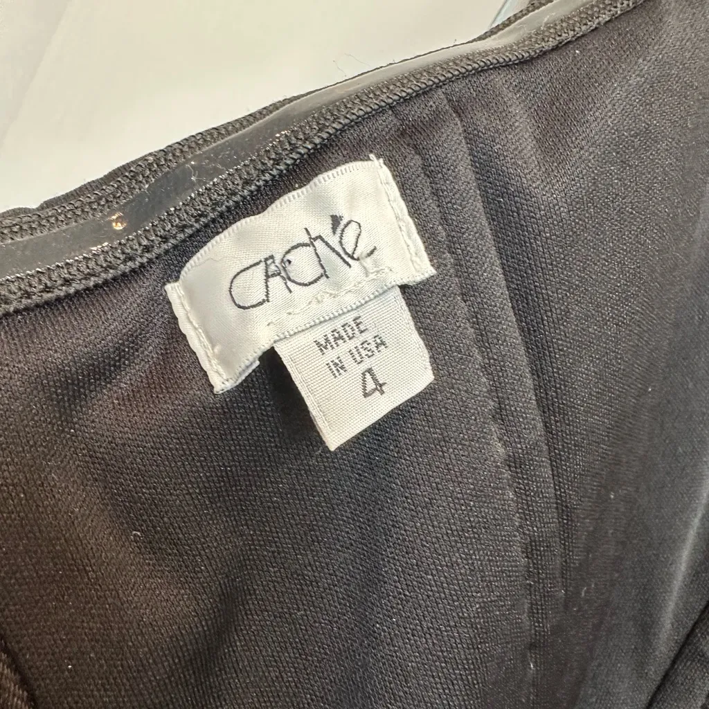 Vintage Cache Y2K Taffeta Mermaid Formal Gown Prom Gala Dress Size 4 Small S - Image 12