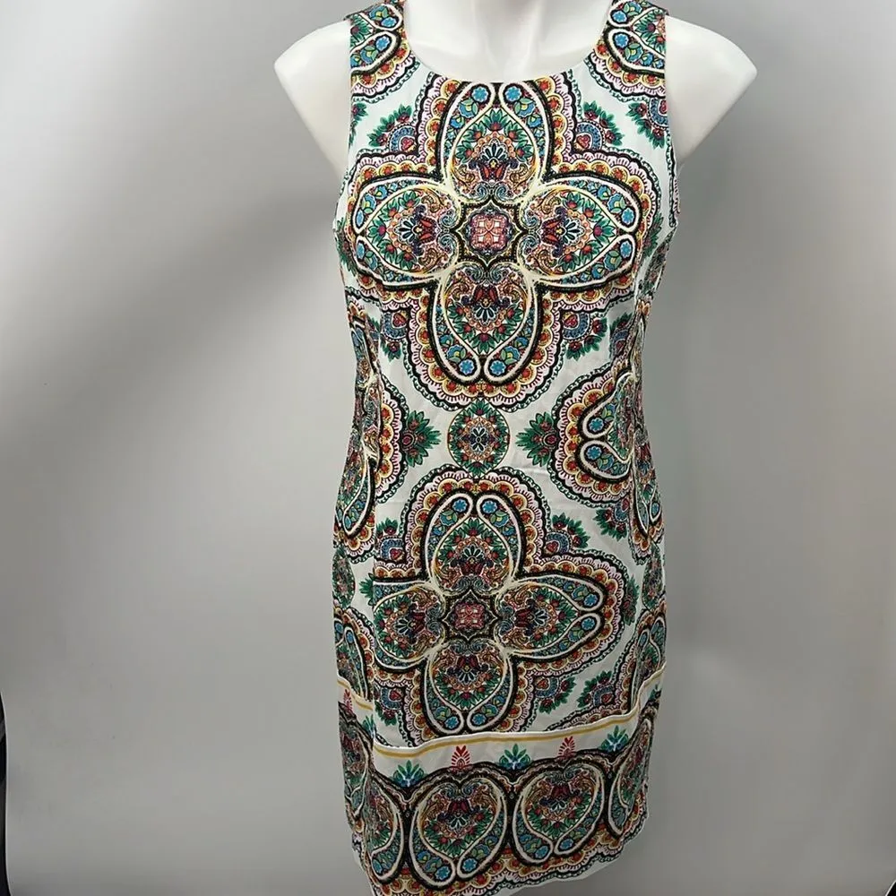 London Times paisley sleeveless shift dress size 10 - Image 2