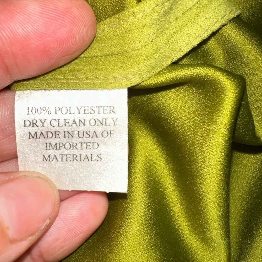 Caroline Rose Green Alcantara Faux Suede Shirt Jacket M Size M - Image 9