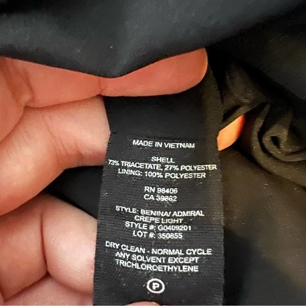 Theory Benina Admiral Crepe Wrap Romper Dress sz 4 - Image 5