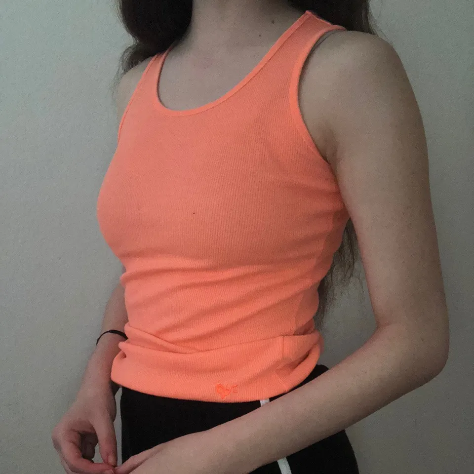 bright orange tank top - Image 3