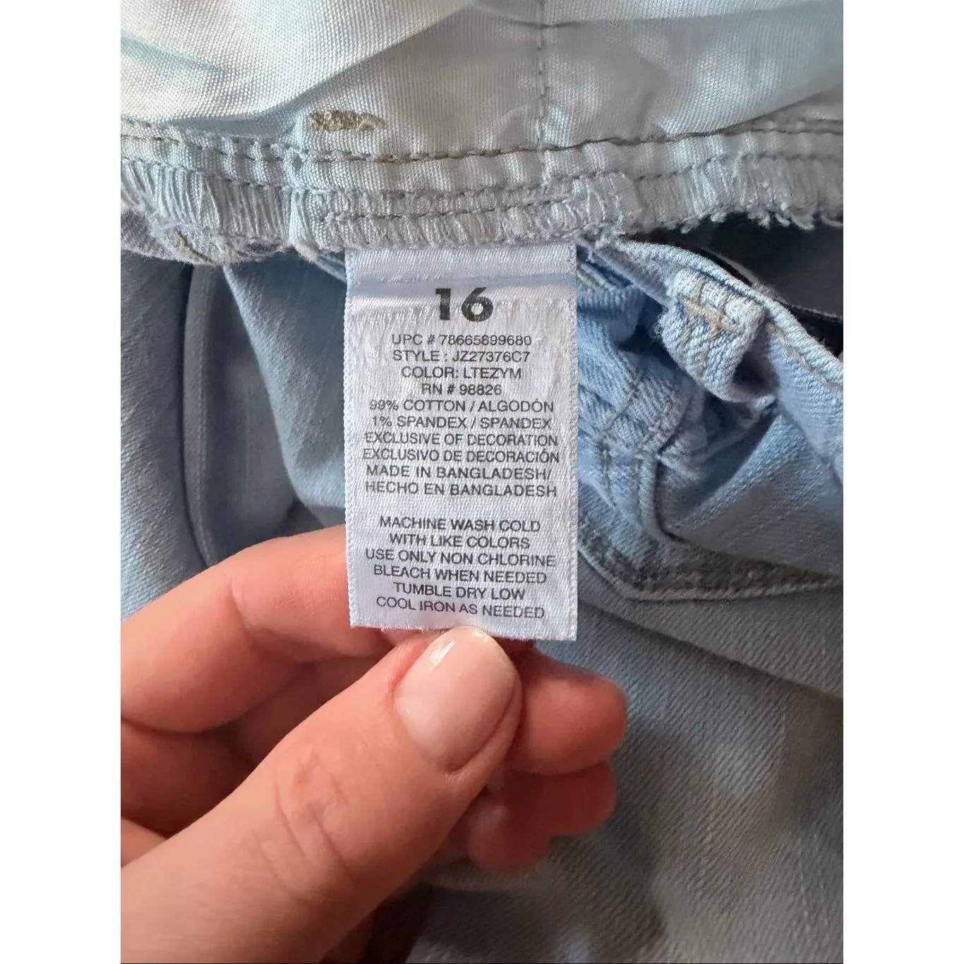 Ordache Embroidered Skinny Jeans Size 16 Fits S High Rise Stretch - Image 7