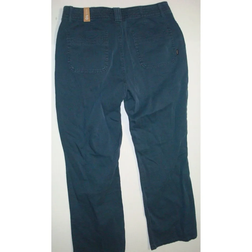 New NWT Womens 12 Prana Pants Sancho Slim Organic Dark Sky Blue Hike Climb Walk - Image 6