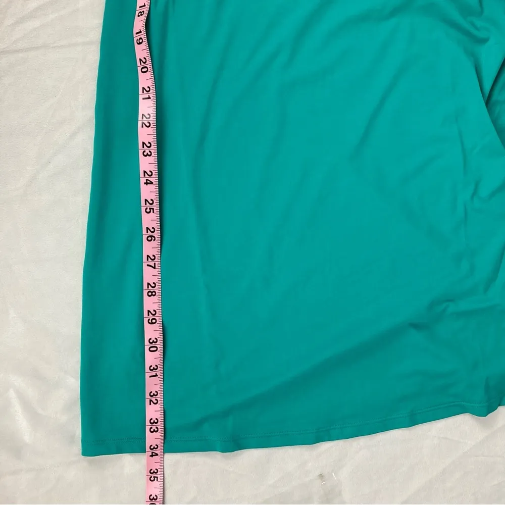 NEW Toad & Co Aquaflex Turquoise Dress w/ Strappy Back & Shelf Bra, Women Size S Green - Image 6