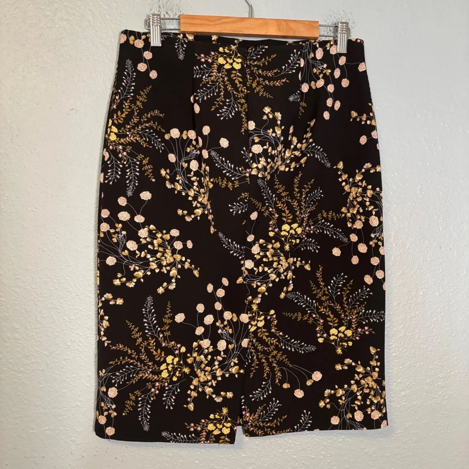 Philosophy Womens Floral Pencil‎ Skirt Career Wear High Waist Stretch Size 10 - Image 6