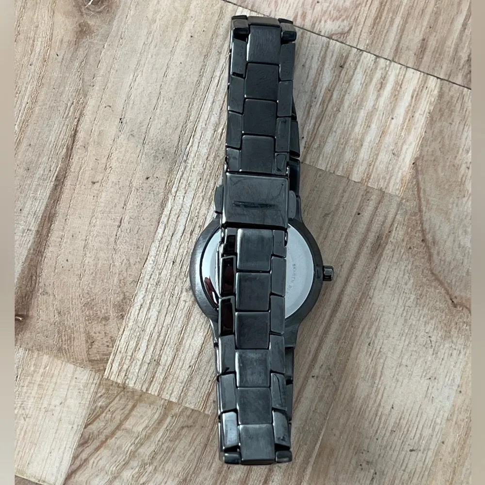 Skagen Steel Ladies Watch Black Dial Crystal Markers Black Stainless Bracelet - Image 10