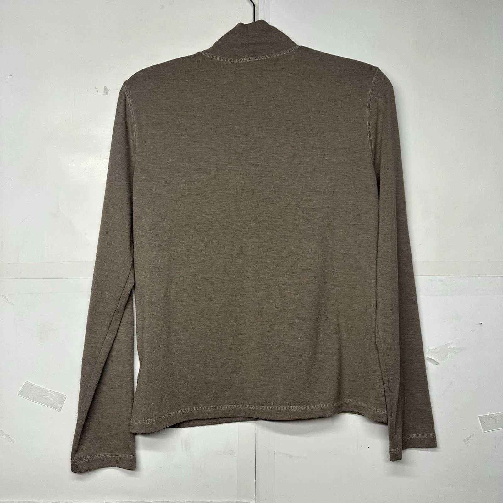 Jones New York Womens Medium Brown Long Sleeve Mock Neck Knit Top Classic - Image 8