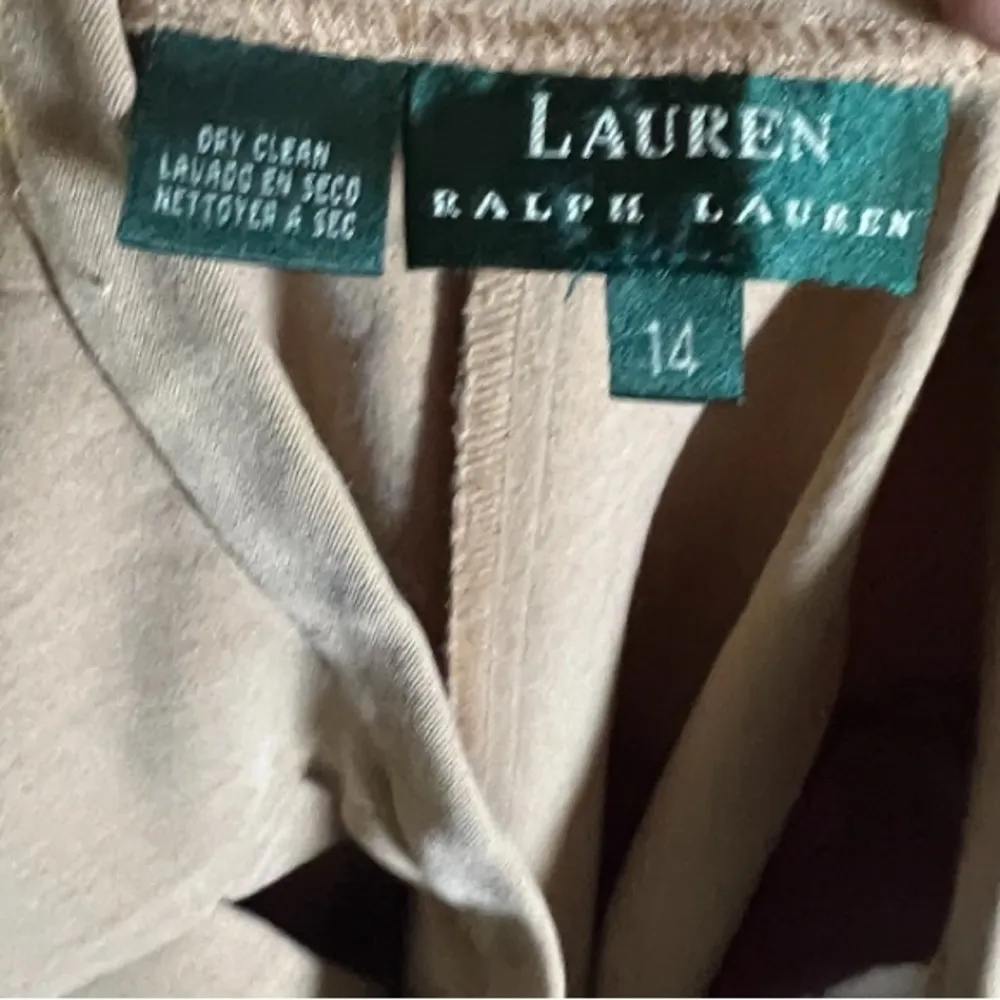 Vintage Lauren Ralph Lauren Dress Pants‎ Brown Size 14 - Image 4