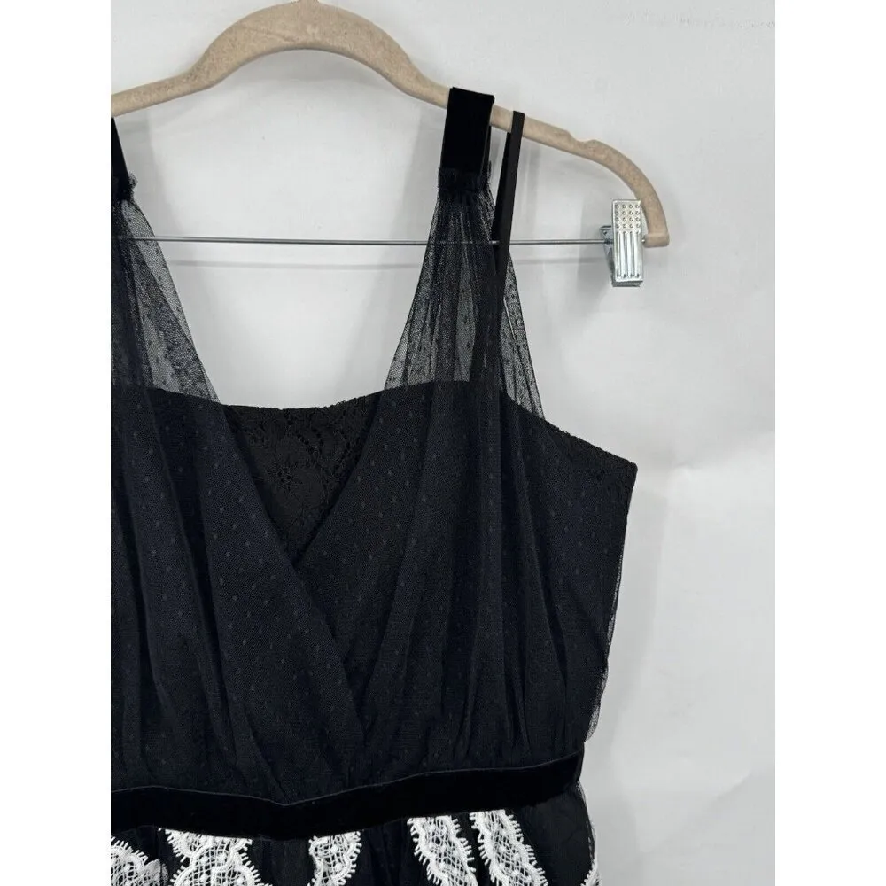 Adalyn Rae Dress Women Small Black White Lace Whimsigoth Fairy‎ Grunge Feminine - Image 7