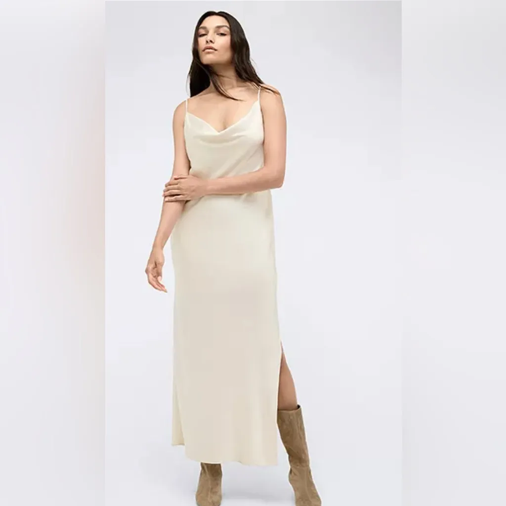 Kenneth Cole Cream Satin Chemise - Image 2