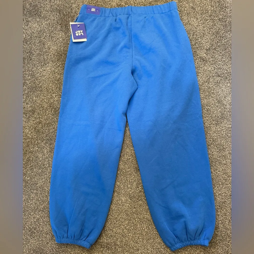 NWT! Women’s JoyLab blue loose fit mid rise sweatpants joggers Large - Image 2