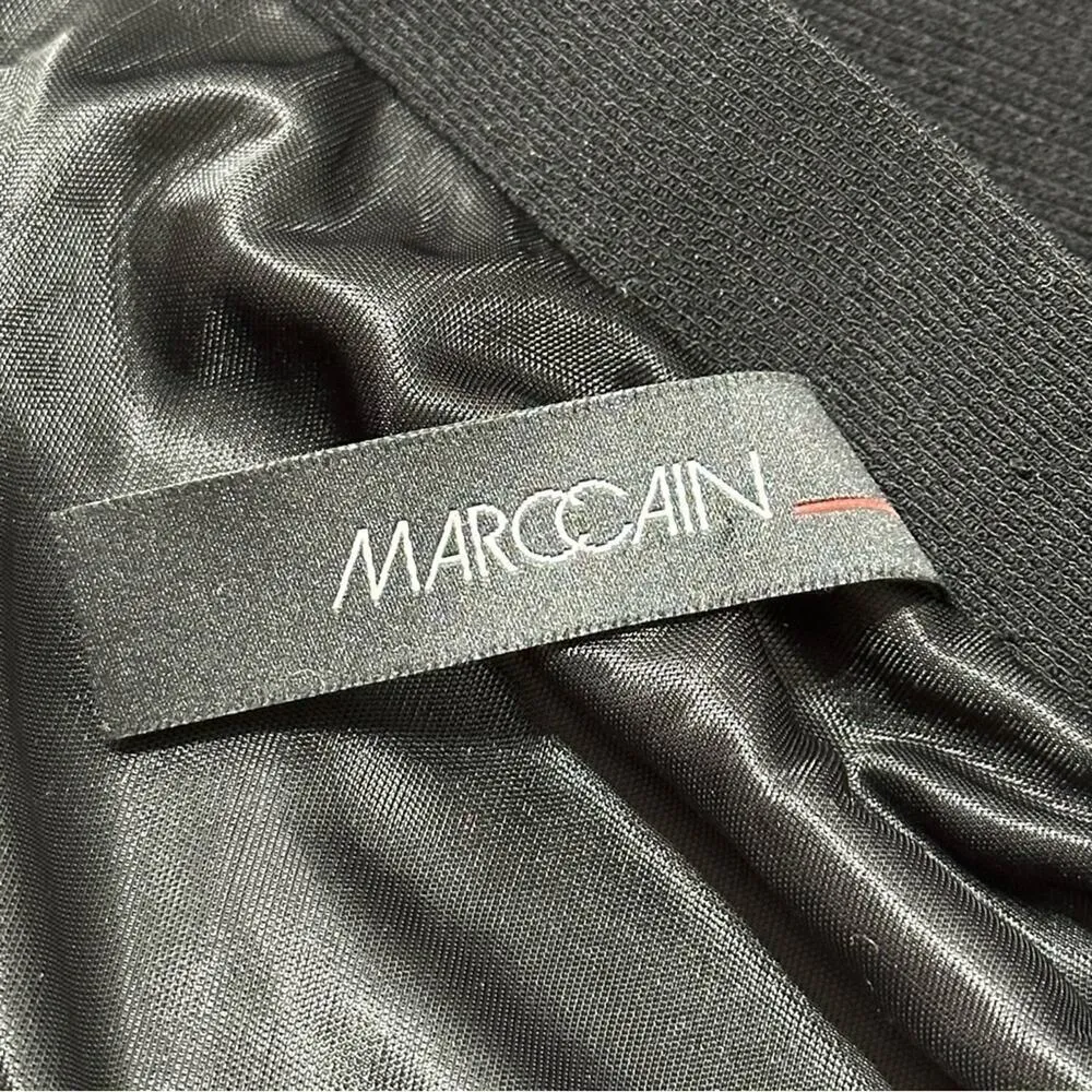 Marc Cain Women’s Size 4 Black Stretch Banded Full Knee Length Skirt - Image 5