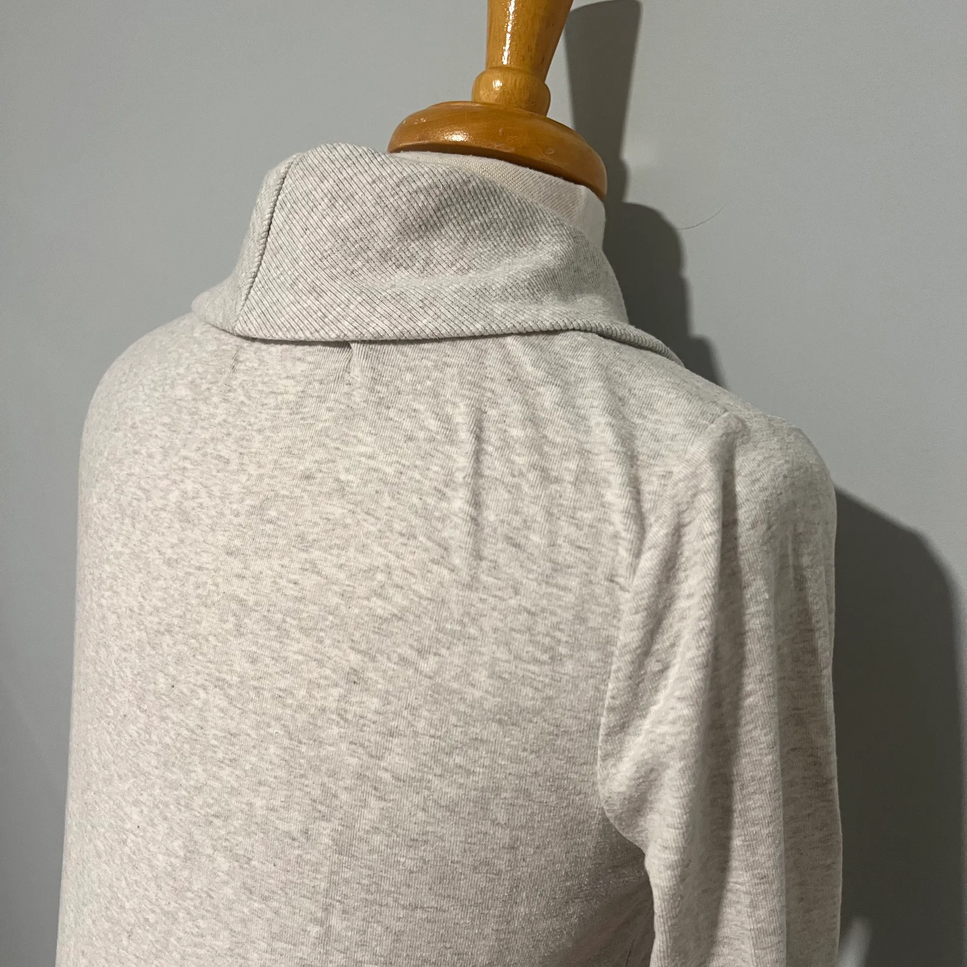 Factory Cream Light Gray Vneck Pullover - Image 4