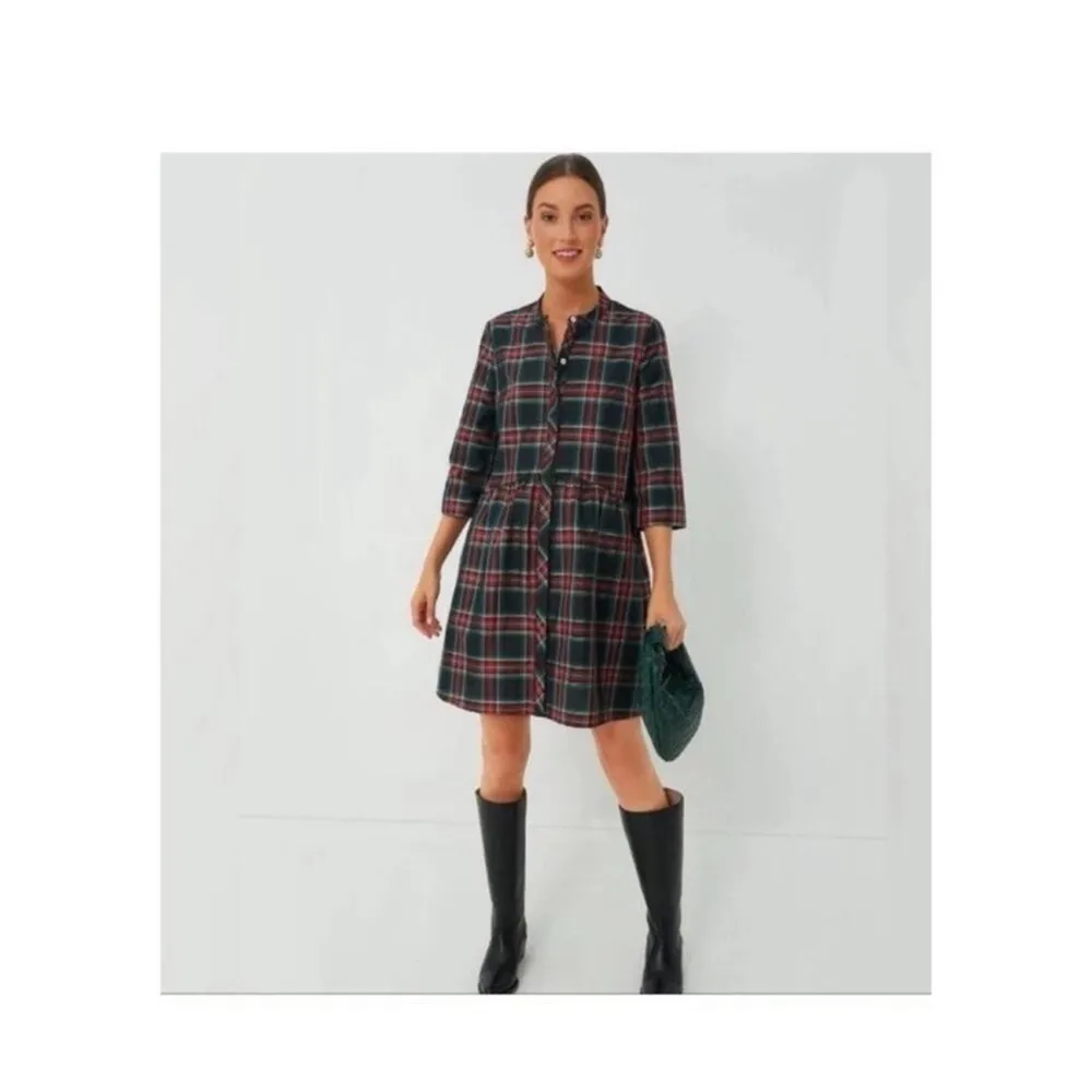 Tuckernuck | NEW Festive Plaid Tartan Royal Shirt Mini Dress Size XS - Image 7