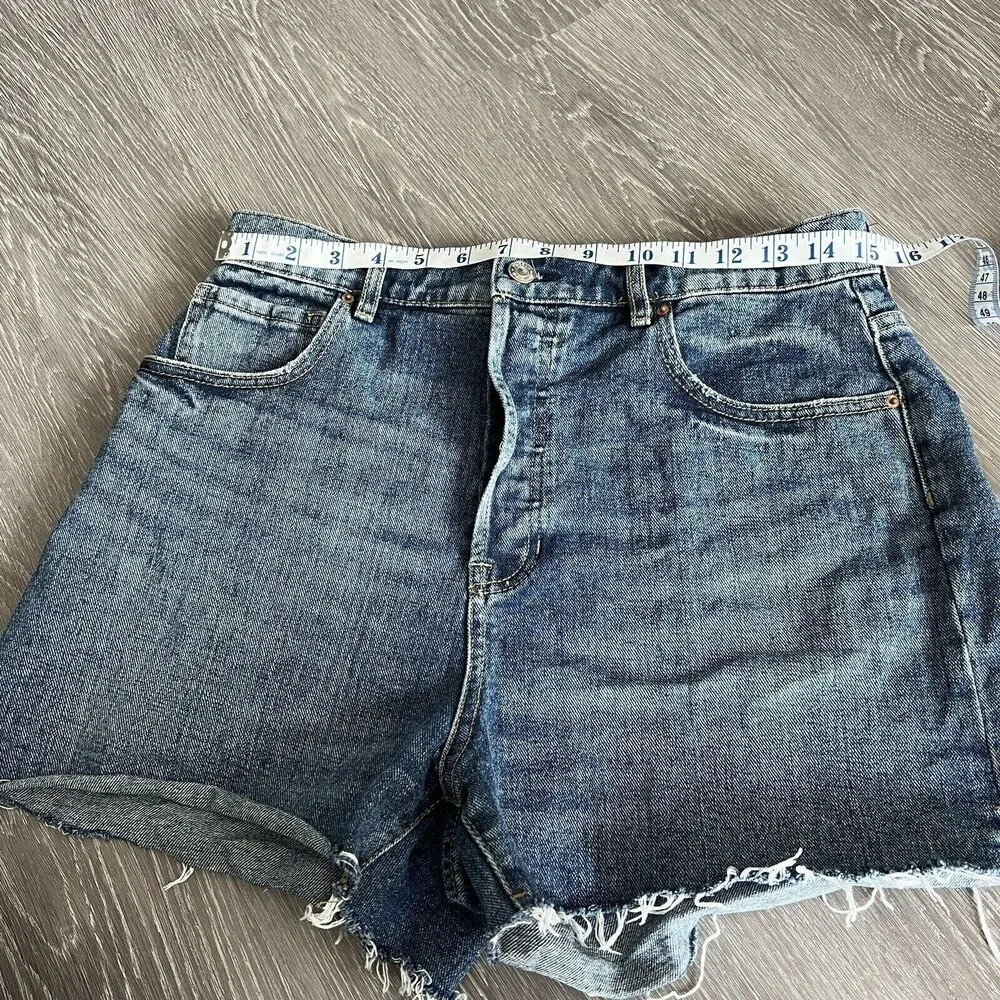 Pacsun Teens Womens Size 30 High Rise Icon Blue Denim Shorts - Image 8