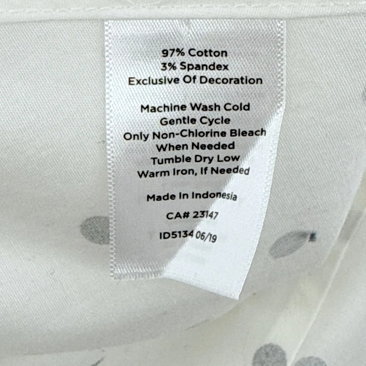 Talbots Perfect Shirt White Silver Dot Non Iron Cotton Spandex Button Up Size 18 - Image 9