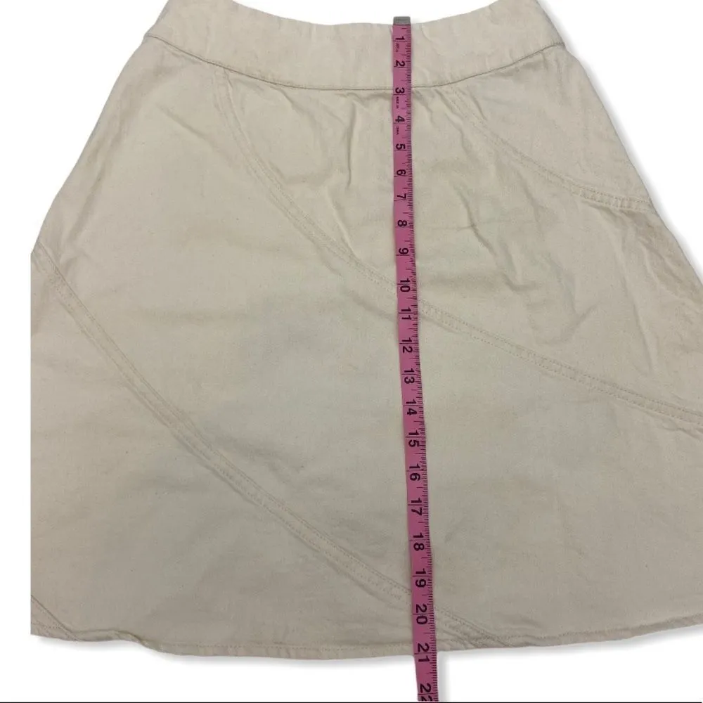 Anthropologie • Maeve Cream Denim Skirt - Image 6