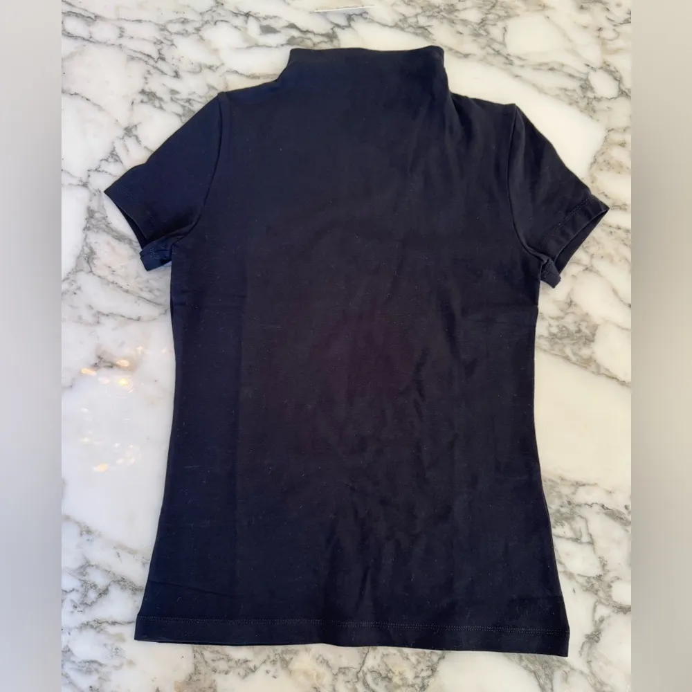 NWT Madewell Black Short-Sleeve Mockneck Tee S Sold Out! - Image 7