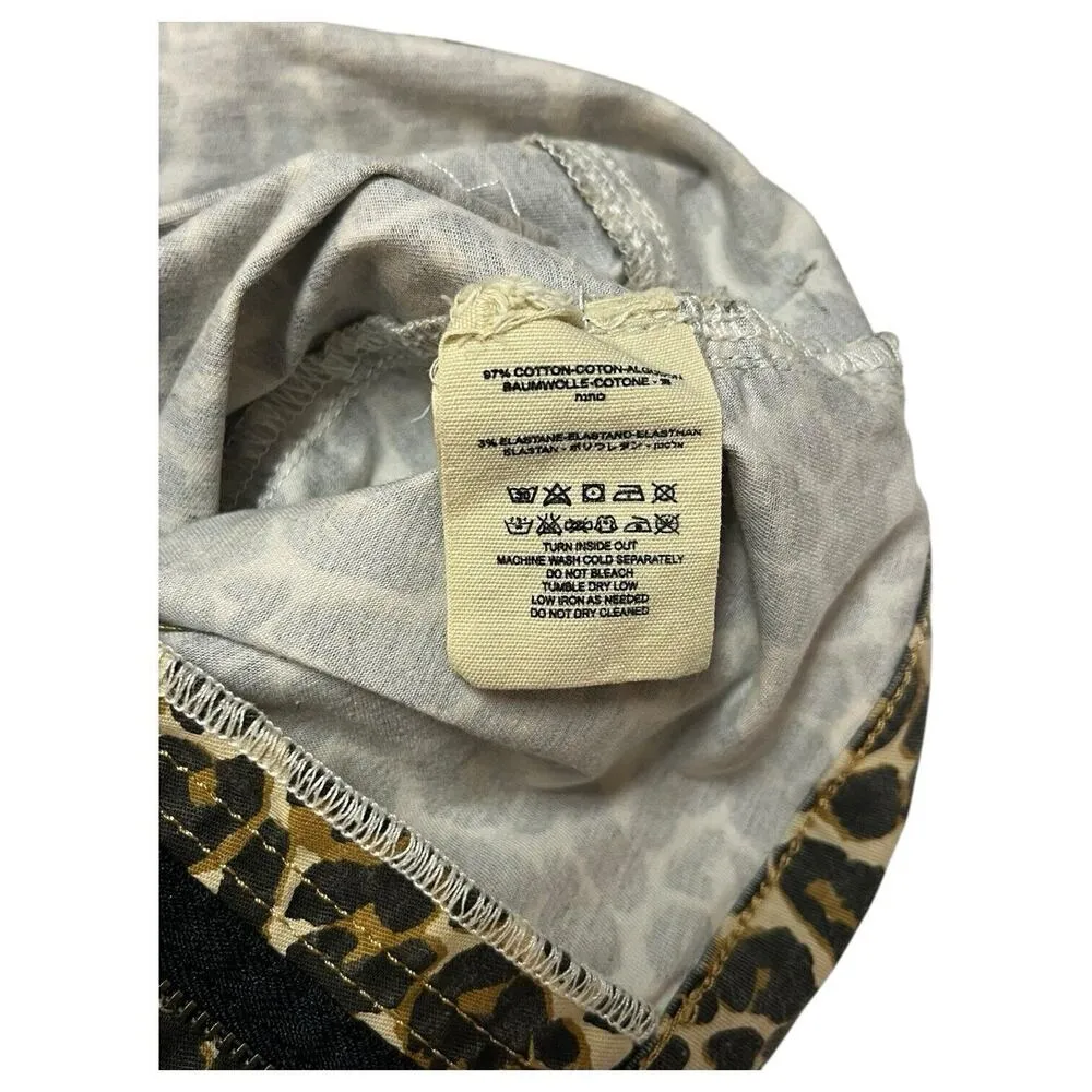 We The Free People Pants Womens 25 Brown Leopard Skinny Jeggings Wobwife - Image 9