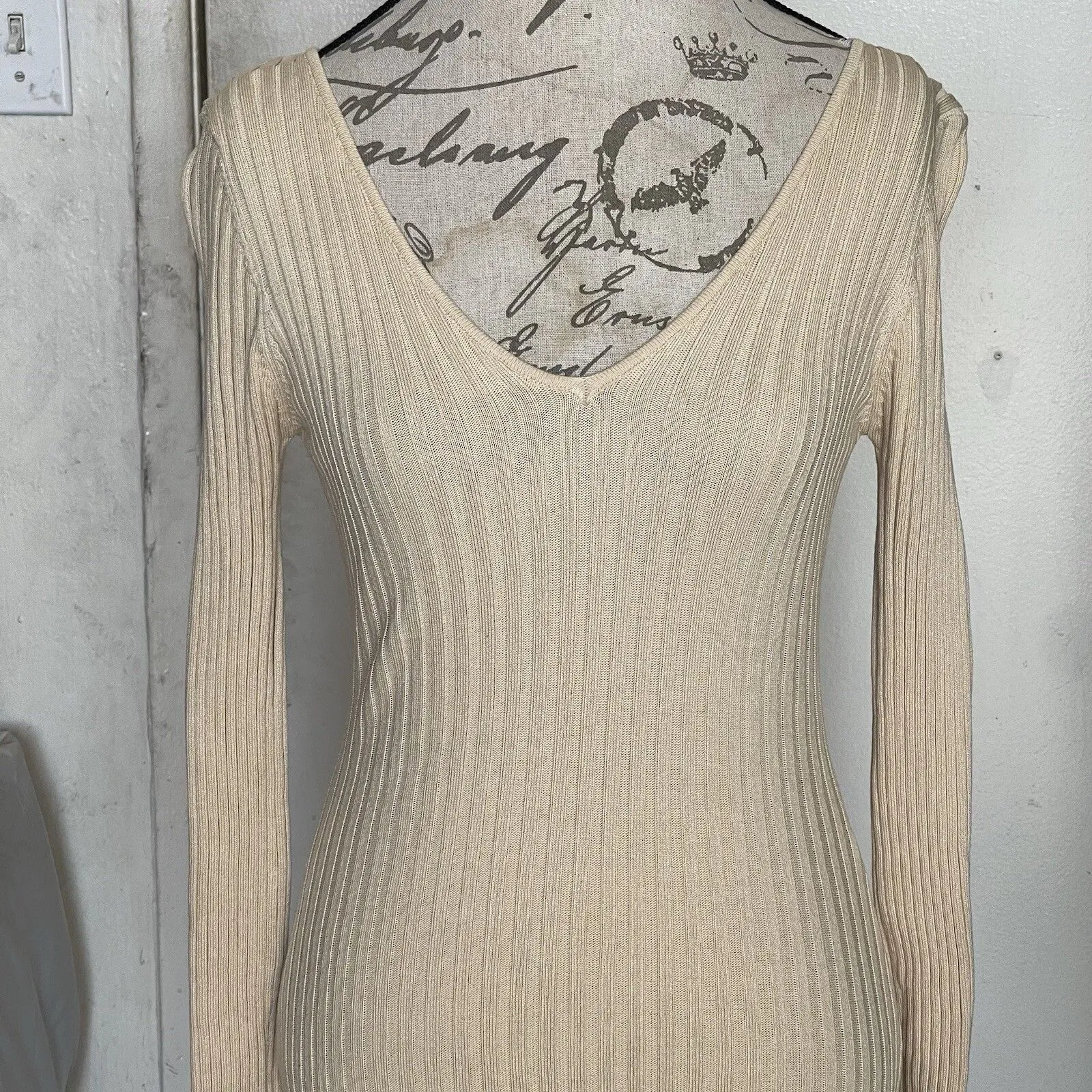 Hera Collection Womens Dress Sz Medium Long Sleeve Maxi Baddie Minimalist Autumn - Image 5