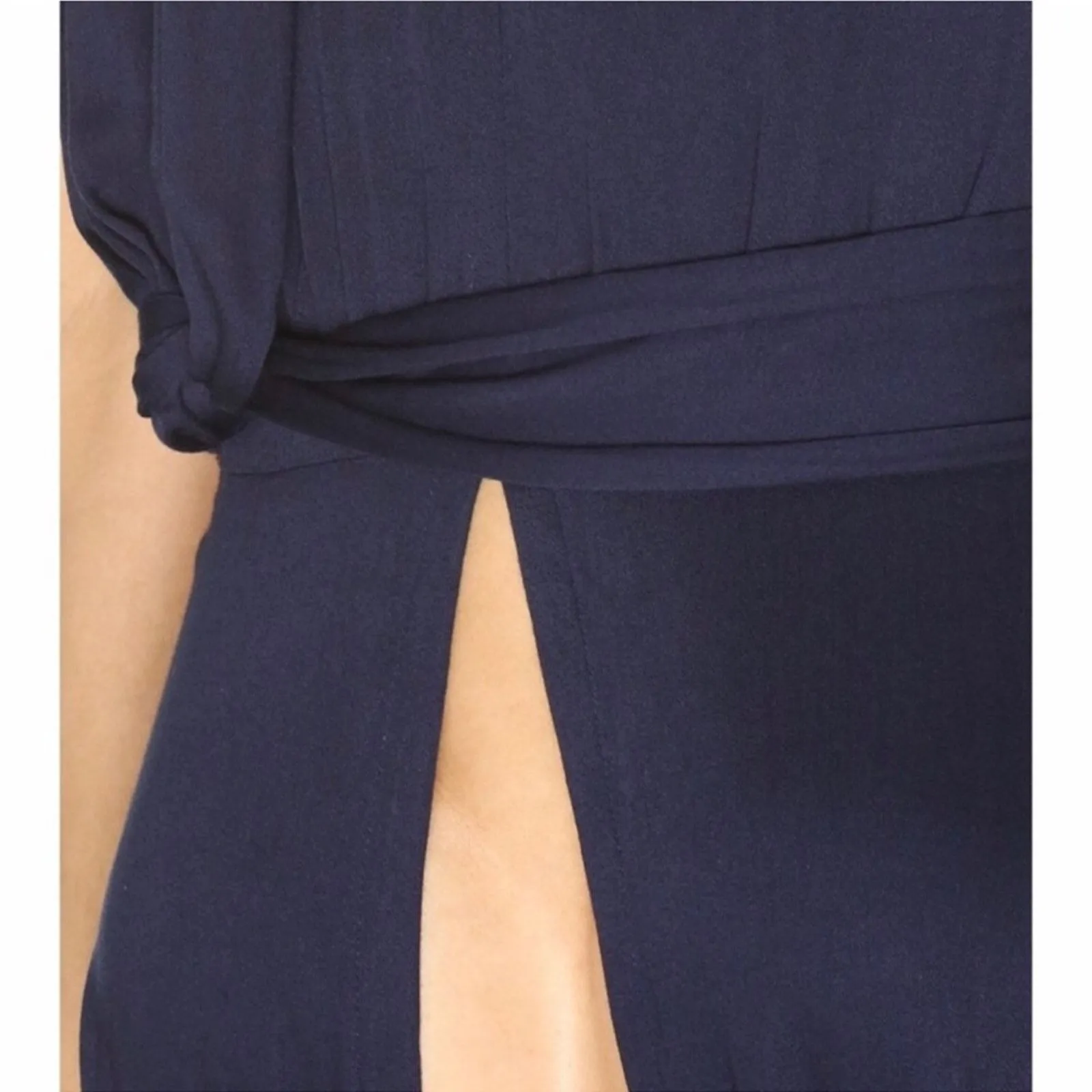 NWT Faithfull the Brand Cannes Halter Neck Flare‎ Leg Jumpsuit L Blue - Image 8