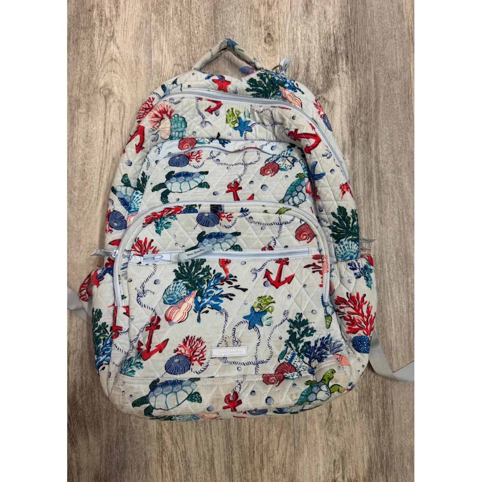 Vera Bradley Ocean Sea Turtle Dream Backpack Discontinued Style Collectible - Image 2