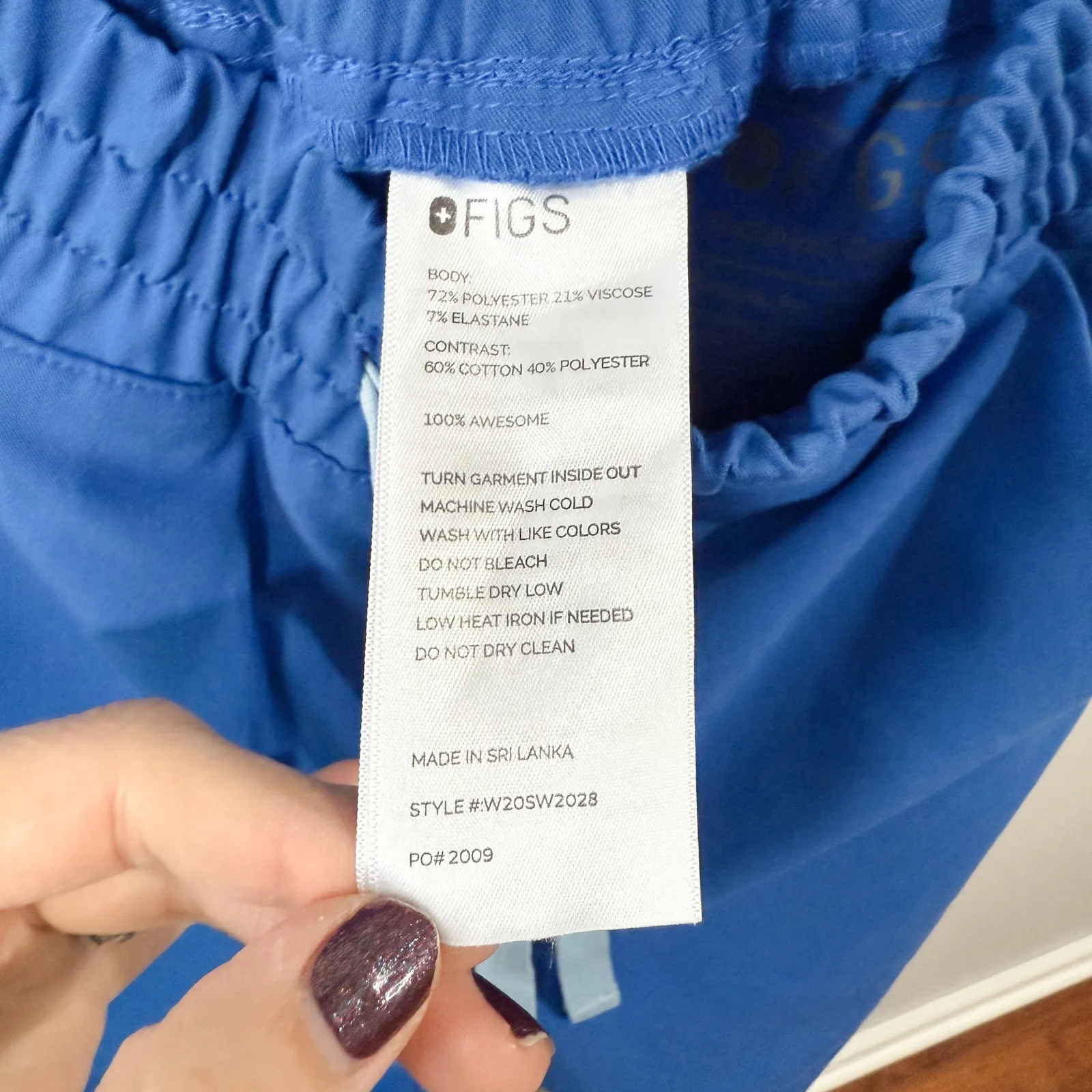 FIGS Zamora Jogger Scrub Pants XXS Winning Blue Joggers EUC - Image 6