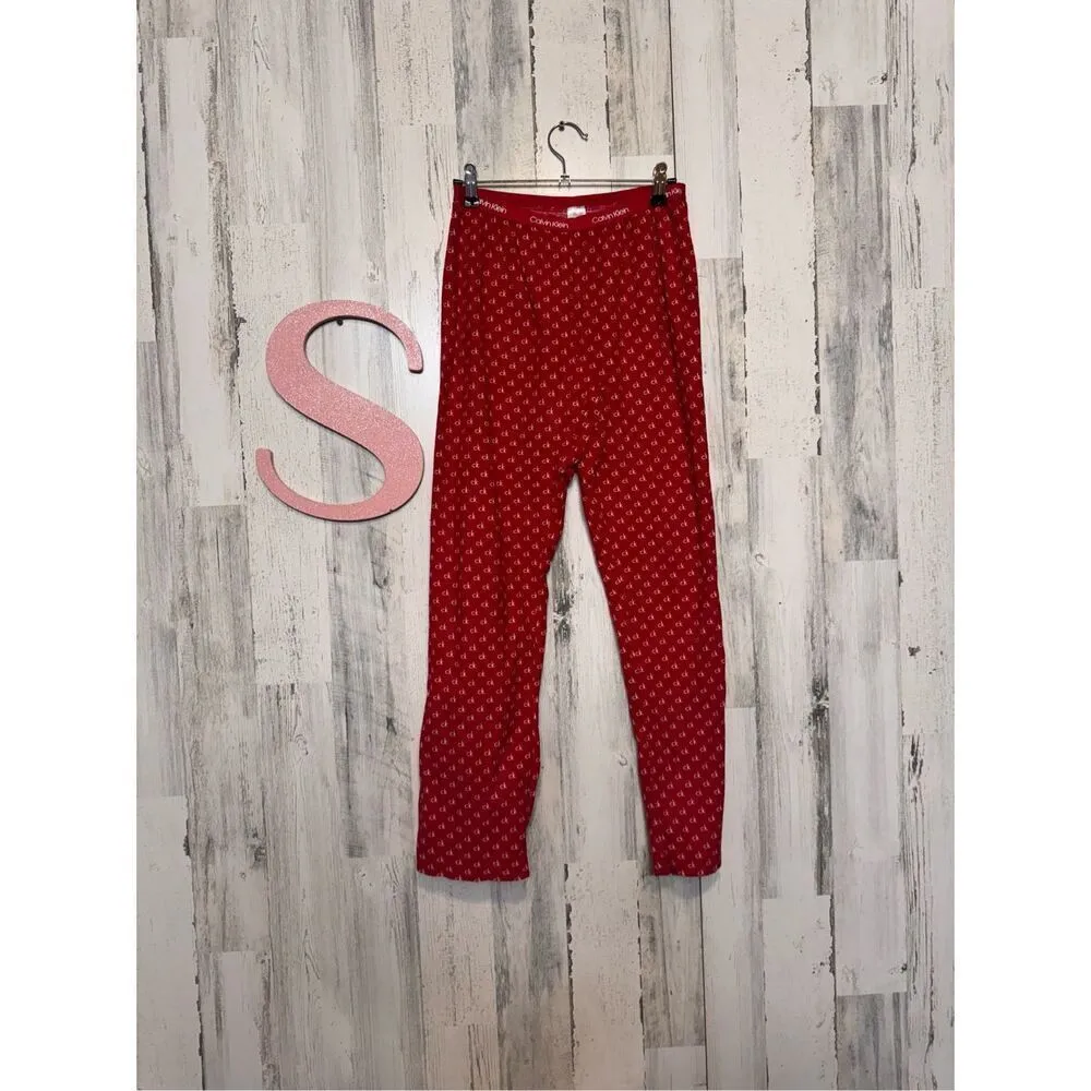 Calvin Klein red pajama pants size small - Image 2