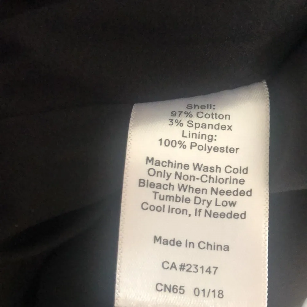 Talbots Black White Floral Printed A-Line Lined Skirt Stretch Size 10 Summer - Image 5