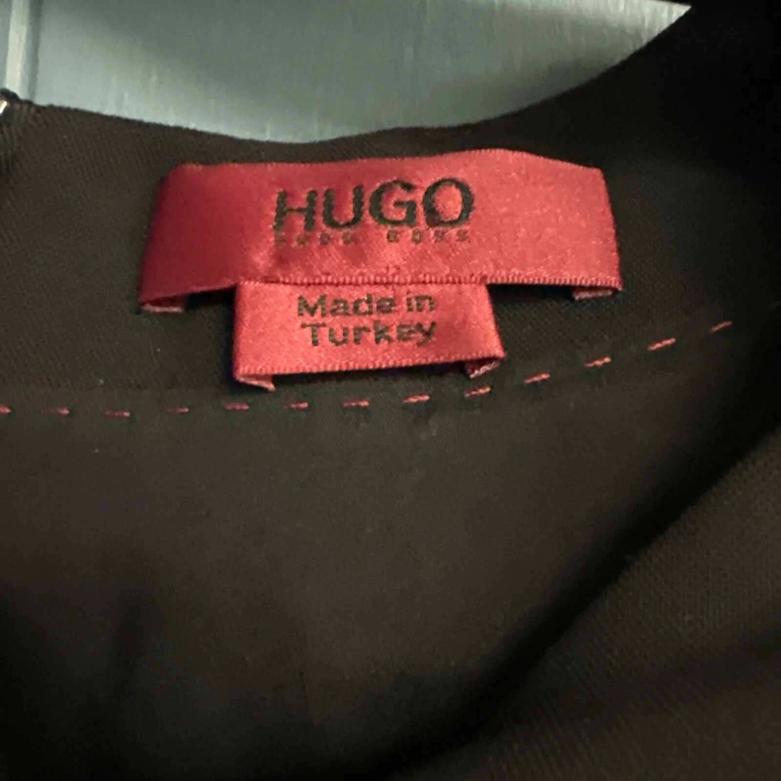 Women's HUGO BOSS Kilene Black Shift Dress Short Sleeve Size US 4‎ UK 8 - Image 6