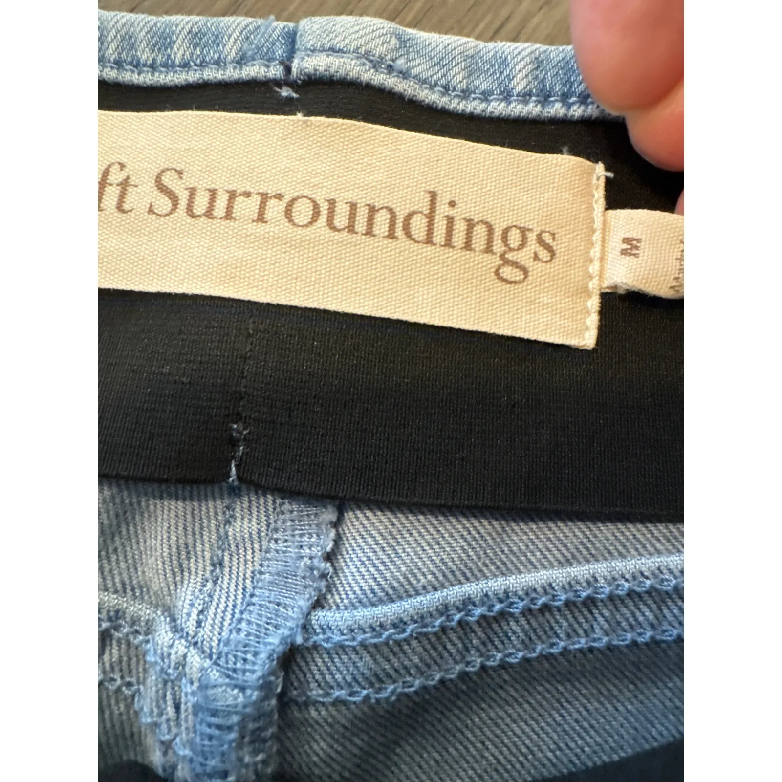 Soft Surroundings Women's Size Medium Light Wash Skinny Jeans Jeggings - Image 6