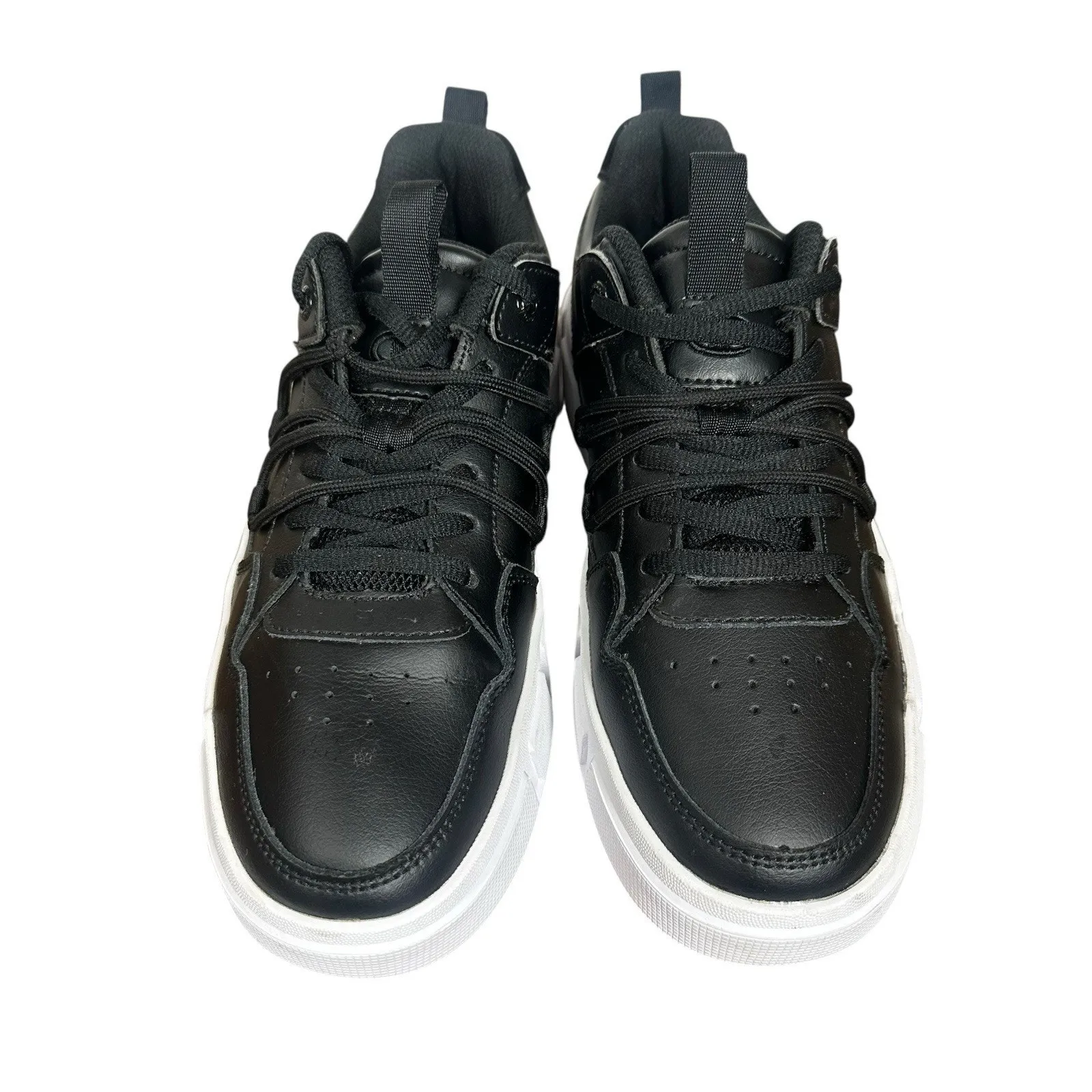 Champion Ventor Chic Womens Casual Shoes Sneakers Black Leather White Size 8 - Image 6