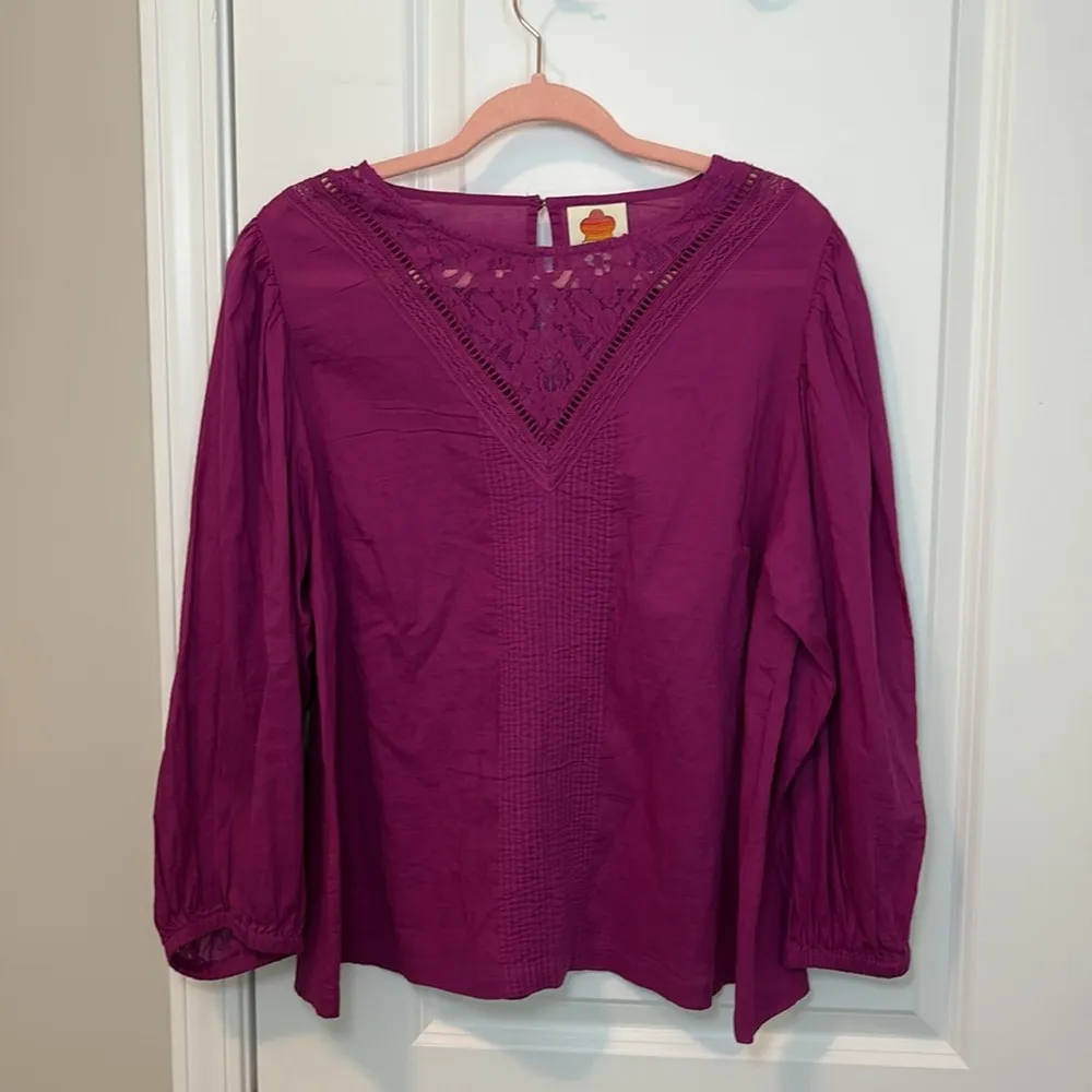 Farm Rio Kelsie Blouse Size L - Image 3