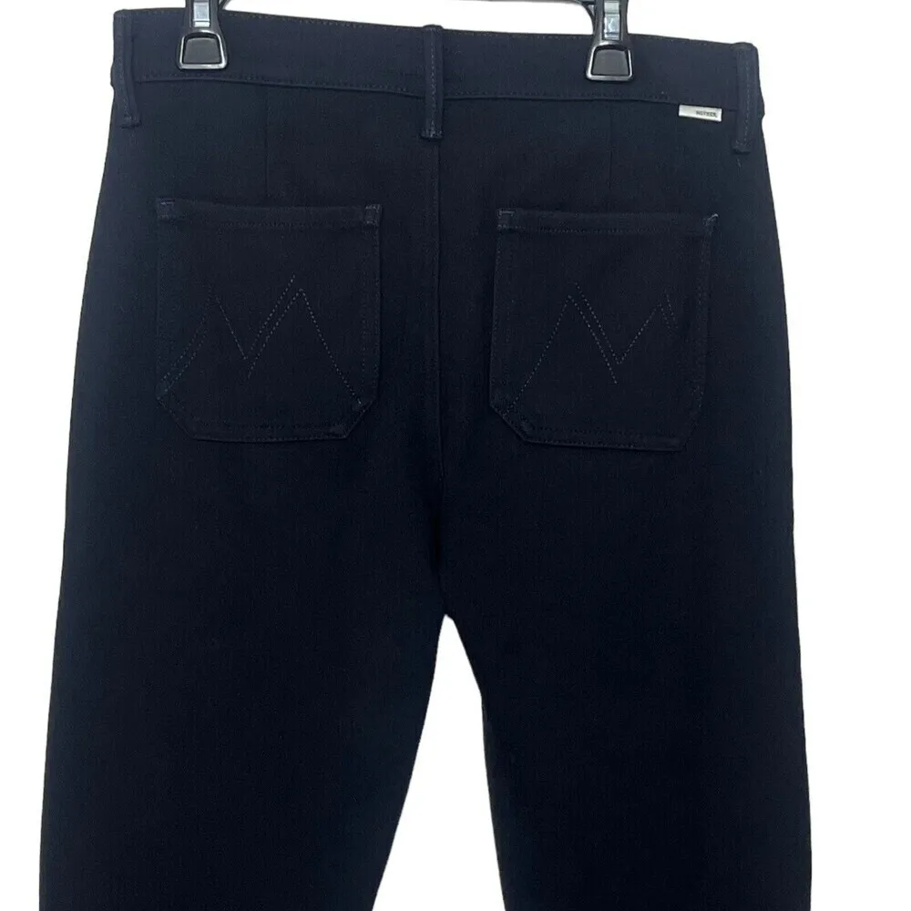 Mother Pleated Trainer Pants French Kissing Navy Women’s Size 24 Ankle Banded Blue - Image 5