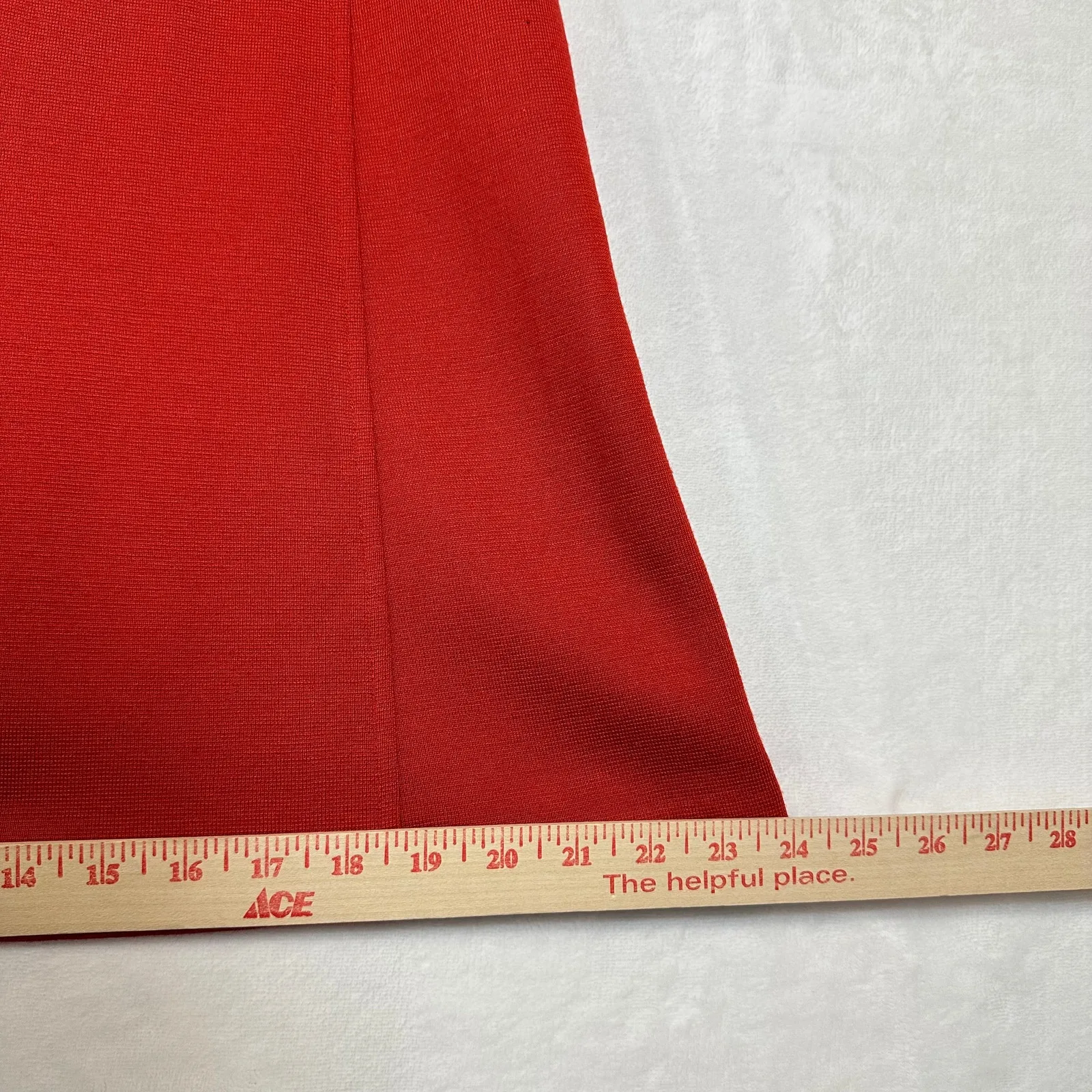 Vintage Nina‎ Patrick M Wool Blend Skirt Mod Preppy Orange Red Retro 70s Size M - Image 8