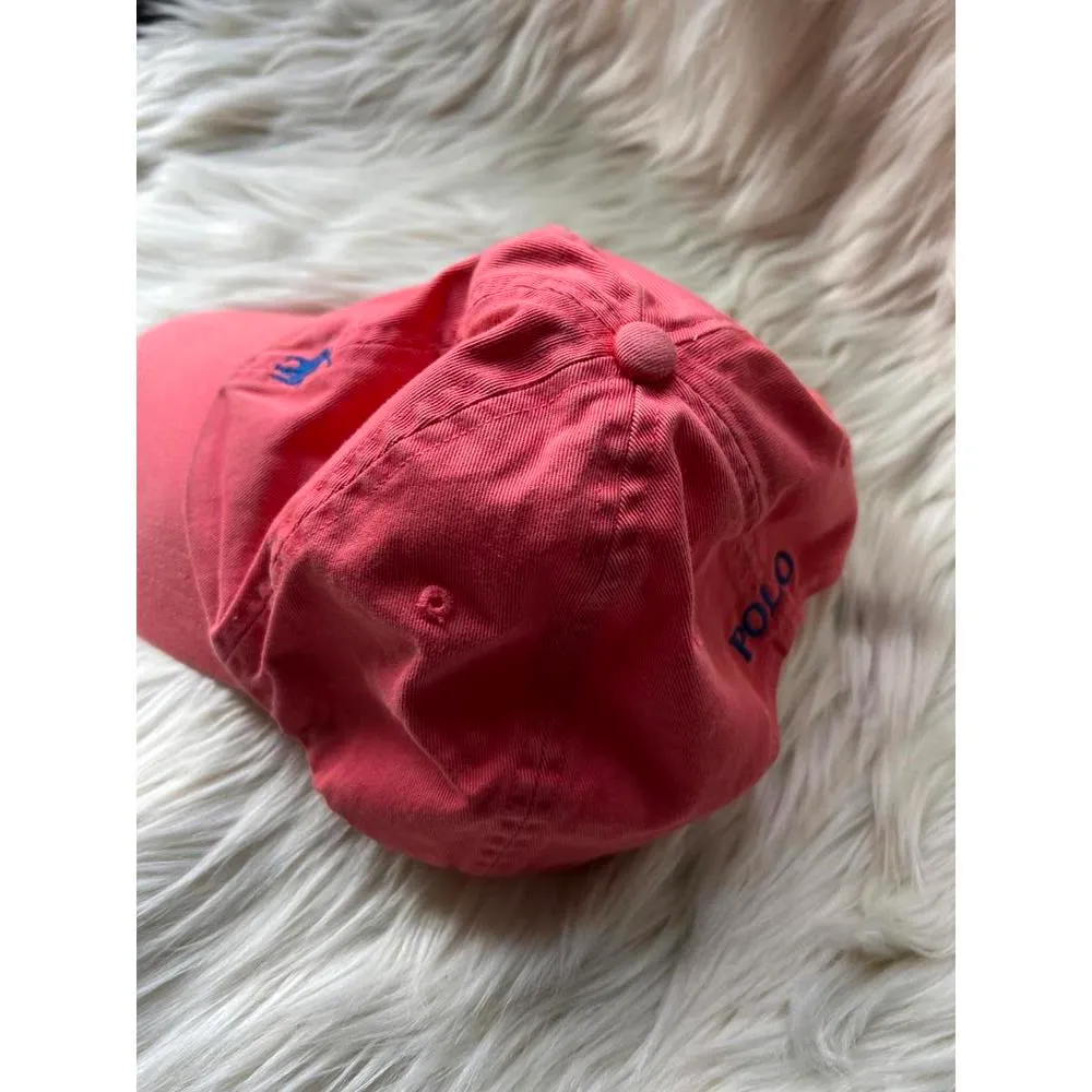 Polo Ralph Lauren Coral Pink Cap with Logo - Image 3