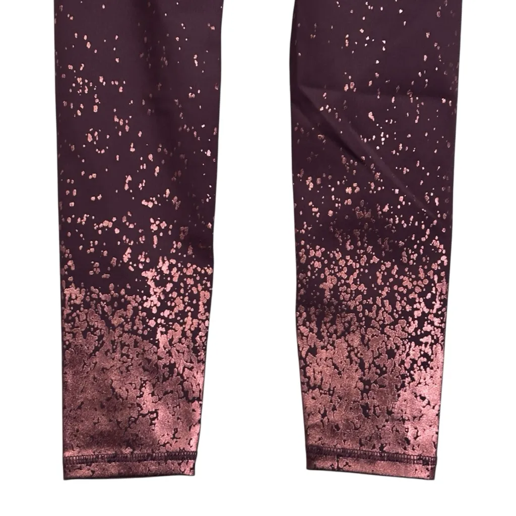 NEW Z by Zobha Shine Maroon Raisin Ombre Leggings Womens Size Small NWT Purple - Image 12