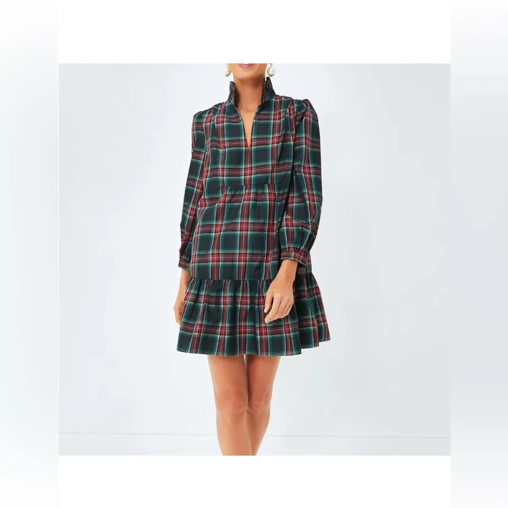 Tuckernuck Palmerston Dress S | Highland Tartan Holiday Midi Retail$228 NWT - Image 4