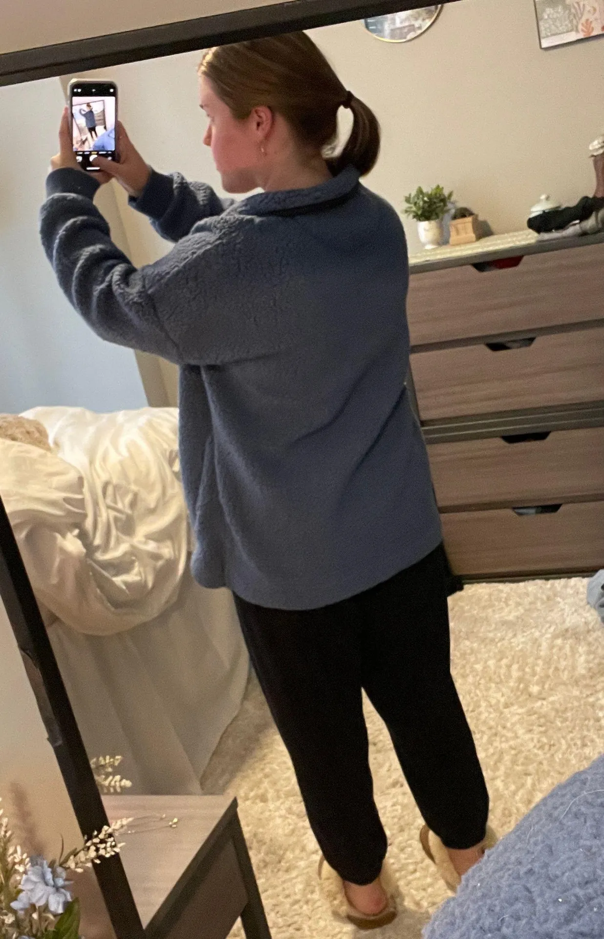 Aerie Sherpa Quarter Zip Jacket  - Image 4