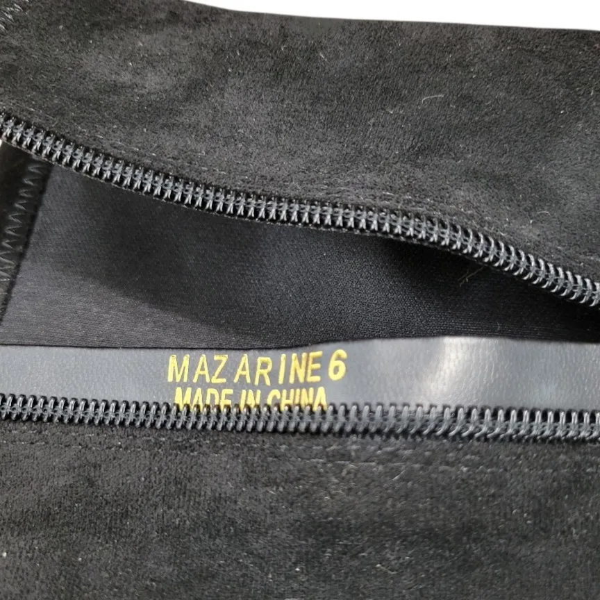 Lulus Shoes Size 6 Women's Lulus Mazarine Faux Suede Platform Mid-Calf Boots EUC Women's Shoes - Image 11