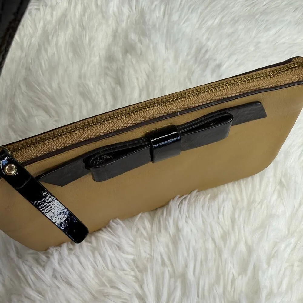 Kate Spade New York Creamy Caramel Brown Mini Purse Wristlet - Image 4