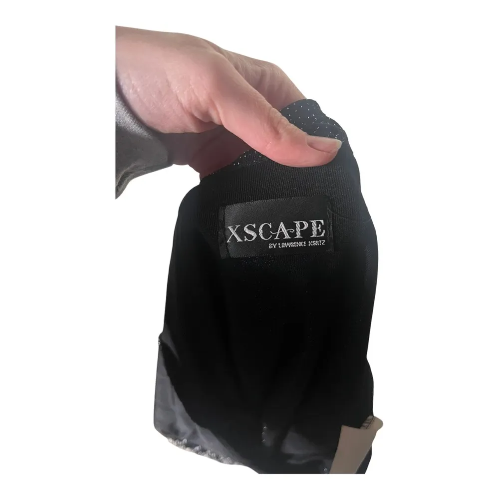 Y2K Vtg Black Sparkly Cowl-Neck Tank - Image 2