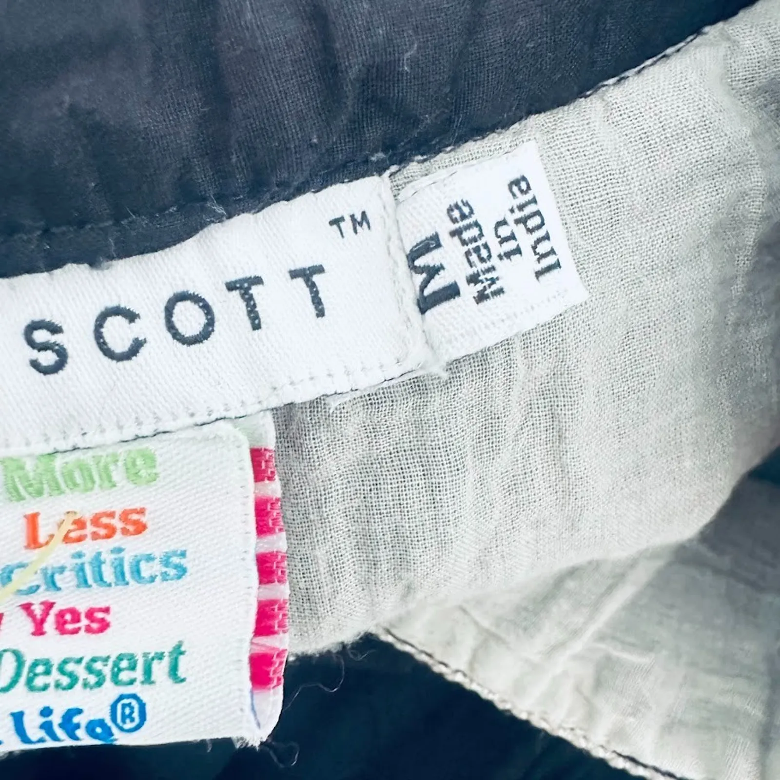 Gretchen Scott Women's Tunic Dress Black Size Medium Embroidered Pullover Cotton - Image 6